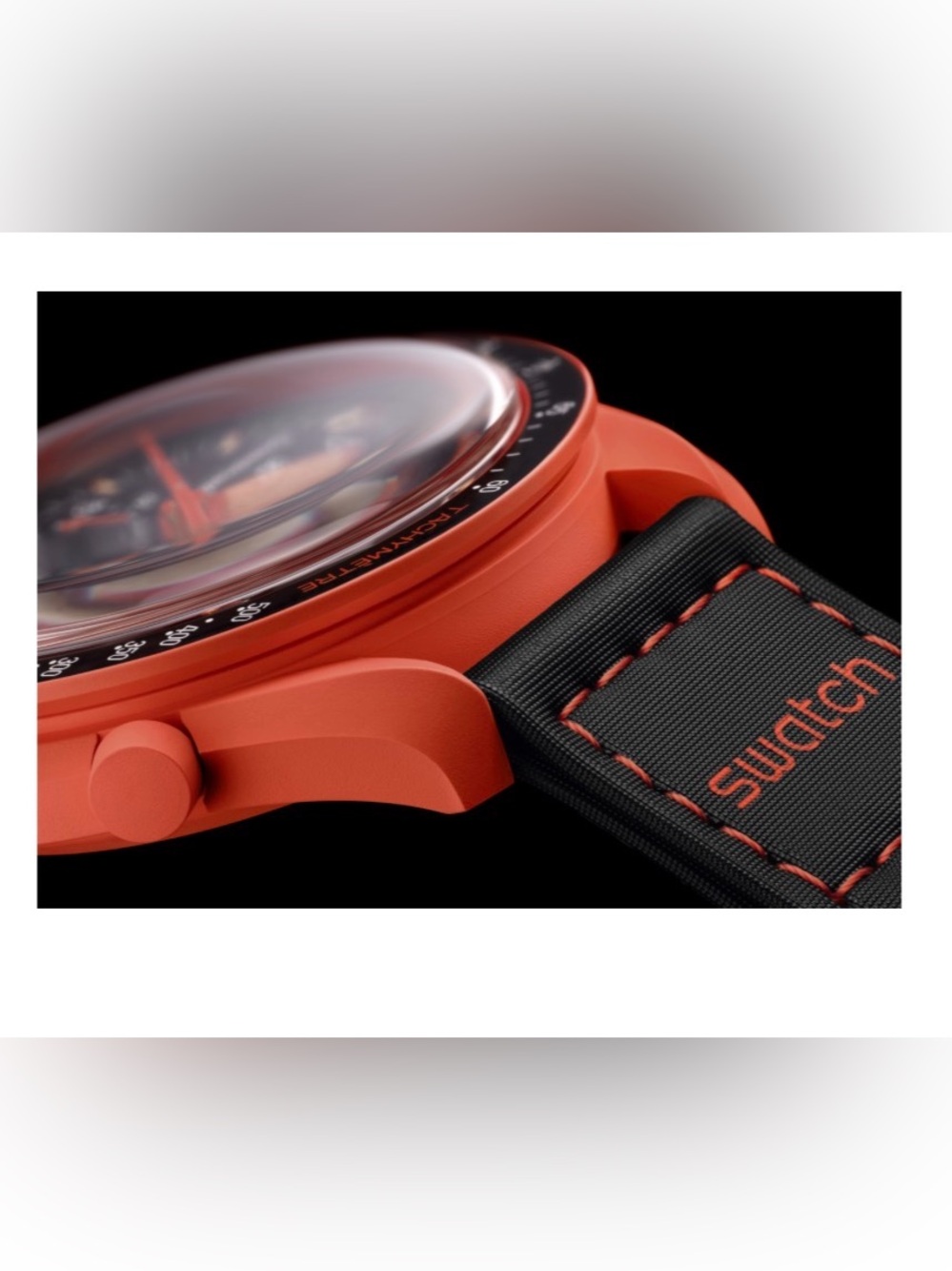 Omega x Swatch MoonSwatch Mission on Earth Lava Bioceramic Watch SO33O100 - Picture 4 of 12